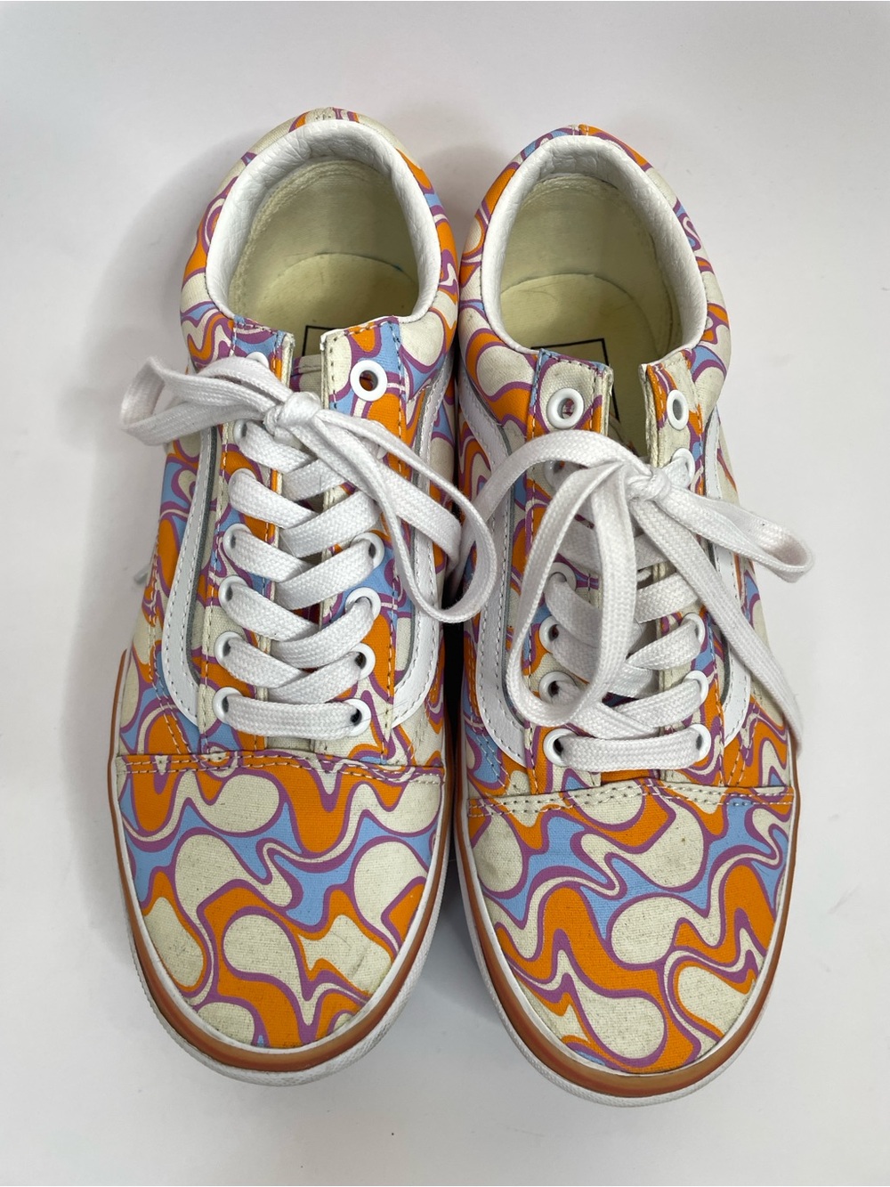Vans | Stacked Old Skool UV React Sneakers Orange Peace Size 6.5 / 8 - Picture 5 of 12